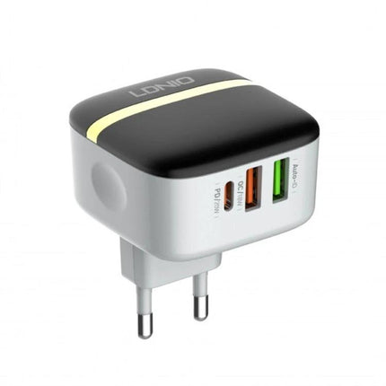 LDNIO Charger for Daily Home Device Charging Essentials - compact multi-port wall charger with USB-C and USB-A ports for phones, tablets, earbuds