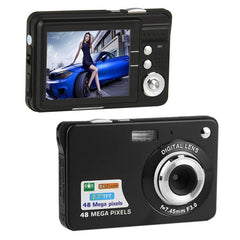 Entry-Level 18MP Digital Camera for Students - Daily Photo & Video Recording with Macro Feature Black 18 Million Pixel