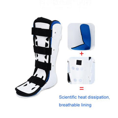 Ankle Support Brace with Adjustable Straps for Calf Fracture and Sprain Recovery