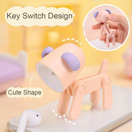 Spotted Deer Shaped Lamp for Home Desk Decoration and Use – compact cute deer desk lamp with phone holder and gentle reading light