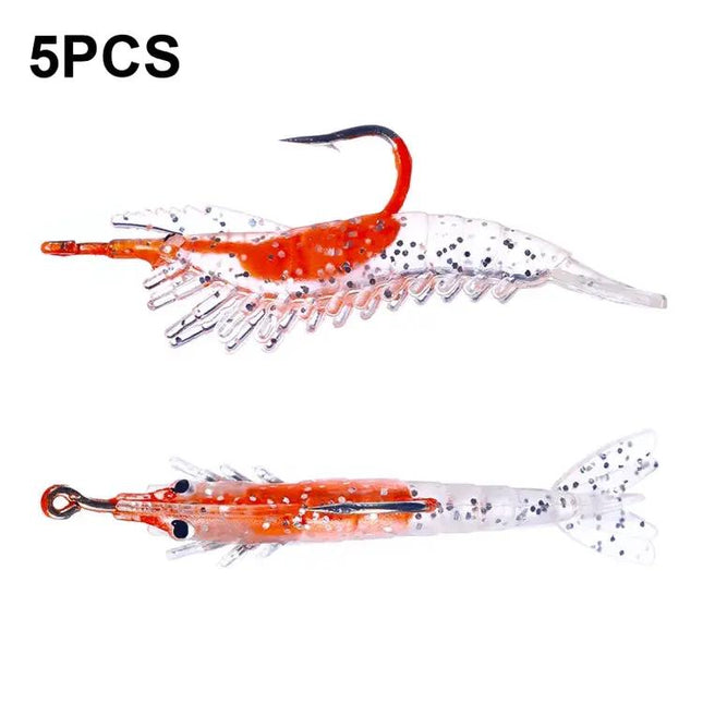 HENGJIA Lead Wrapped Shrimp Soft Lure For Sea Bass 6cm | Syndmart