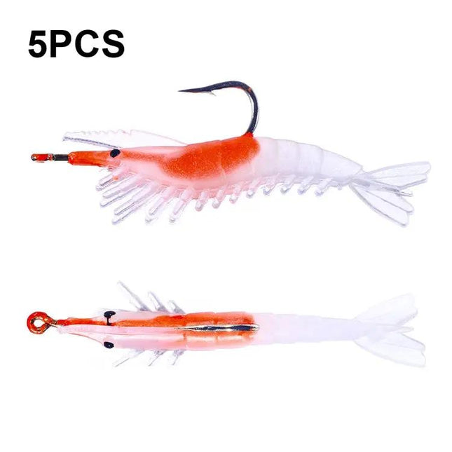 HENGJIA Lead Wrapped Shrimp Soft Lure For Sea Bass 6cm | Syndmart