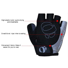 YIZIMI Shock-Absorbing Short Finger Cycling Gloves with Silicone Grip