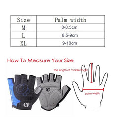 YIZIMI Shock-Absorbing Short Finger Cycling Gloves with Silicone Grip