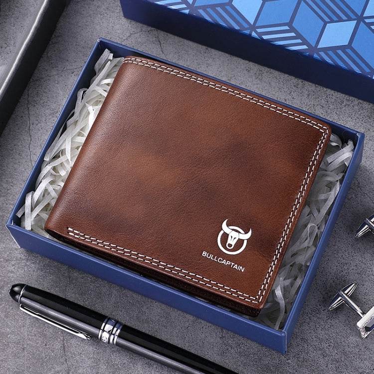 BUFF CAPTAIN 032 Vintage Leather Wallets Coins Card Holder Wallet