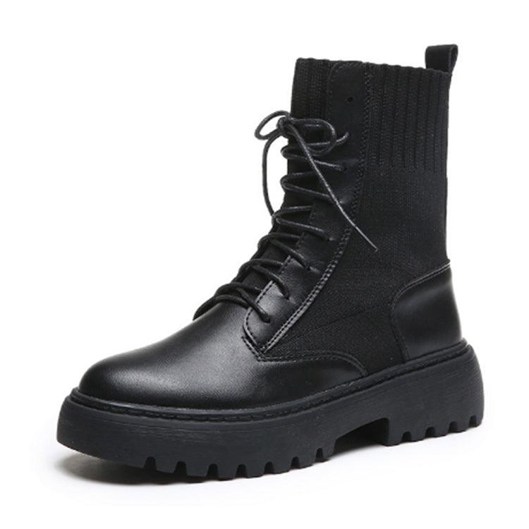 High-Top Retro Sock Mouth Boots for Men and Women