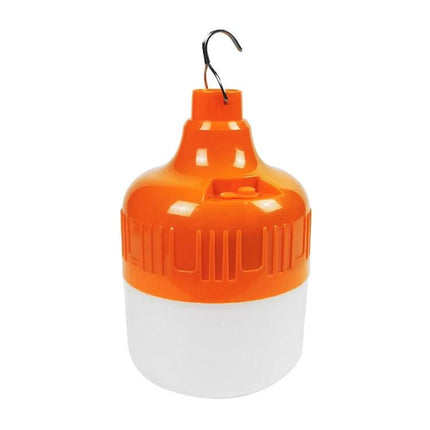 USB Charging LED Bulb for Night Markets and Camping orange USB-rechargeable hanging lantern with hook, adjustable brightness for stalls and tents
