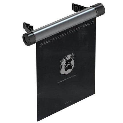 Car Mounted Trash Bag Holder And Organiser, Titanium Grey - aluminium alloy car-mounted trash bag with metal roller and waterproof bags