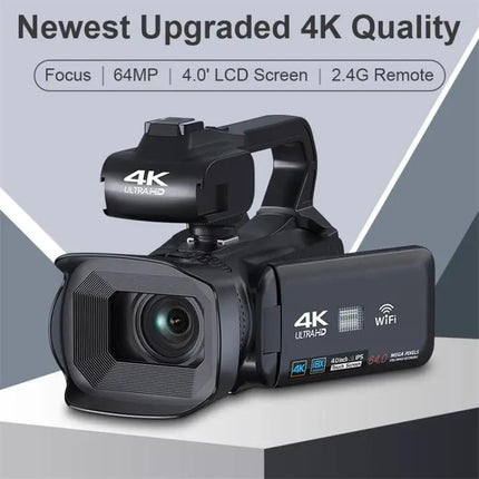 Handheld 4 Inch Touchscreen Camera For Travel Vlogging