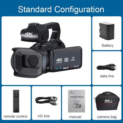 Handheld 4 Inch Touchscreen Camera For Travel Vlogging