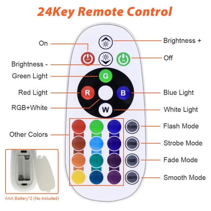 RGB LED Flood Light With Remote Control For Outdoor Use