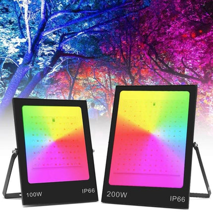 RGB LED Flood Light With Remote Control For Outdoor Use