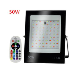 Vibrant RGB LED Flood Light with Remote Control for Dynamic Illumination