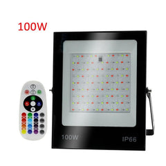 Vibrant RGB LED Flood Light with Remote Control for Dynamic Illumination