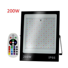 Vibrant RGB LED Flood Light with Remote Control for Dynamic Illumination