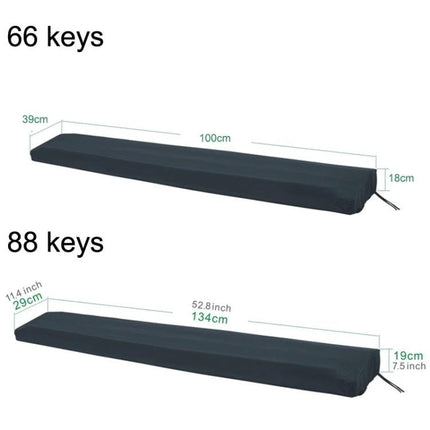 Practical Cover for Electronic Piano Protection at Home - waterproof fabric keyboard cover for 66 and 88 key electronic pianos, dust and spill protection