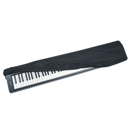 Practical Cover for Electronic Piano Protection at Home - black waterproof keyboard cover draped over electronic piano to protect from dust and spills