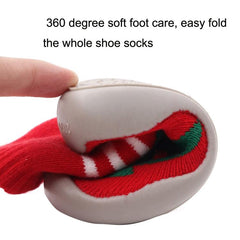 Kids' Non-Slip Cartoon Christmas Floor Socks with Anti-Skid Design