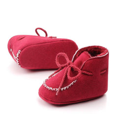 Cozy Velvet-Lined Baby Walking Boots for Winter - Non-Slip Cotton Shoes