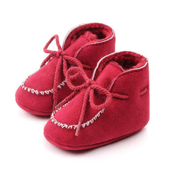 Cozy Velvet-Lined Baby Walking Boots for Winter - Non-Slip Cotton Shoes