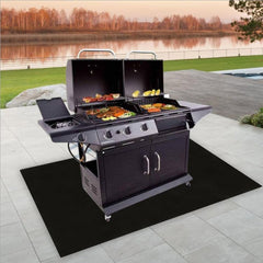 YEGBONG Outdoor Fireproof Grill Mat for Patio and Lawn - Silicone Coated Glass Fiber - Multiple Sizes Available