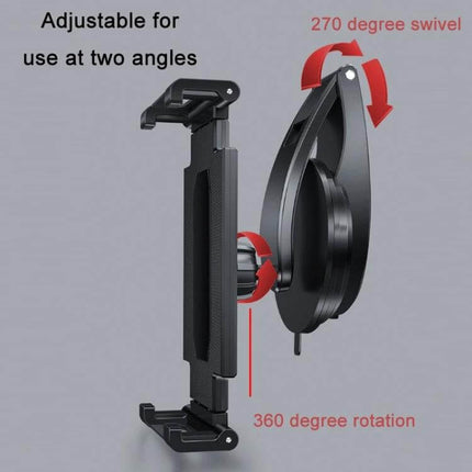 Car Dashboard Phone Clip Folding Holder Suction Cup with 360° rotation, 270° tilt, sponge pad and pre-positioned charging port