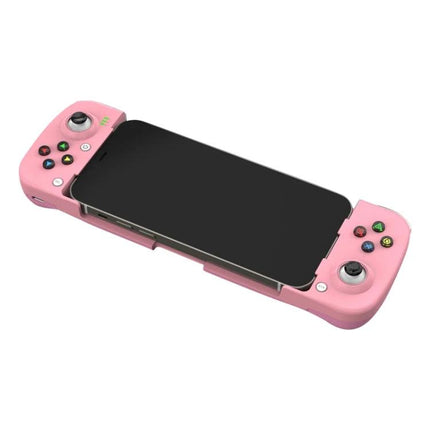 D3 Telescopic Controller for Everyday Mobile Gaming Sessions pink telescopic phone gamepad attached to smartphone for commuting and home play