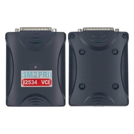 J2534 VCI Diagnostic Dongle For ECU And PCM In Everyday Cars - black dual-view diagnostic interface module