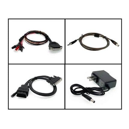 J2534 VCI Diagnostic Dongle For ECU And PCM In Everyday Cars – kit of ECU/PCM cables, OBDII adapter, USB and power charger