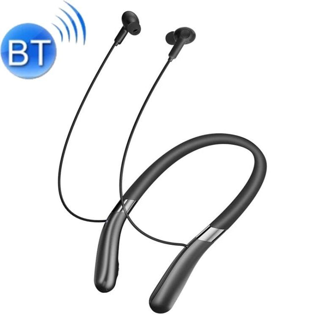 Z3 Free Wireless Hearing Aid for Elderly Daily Use black Bluetooth neckband style earbuds showing simple wireless design for everyday conversations and TV