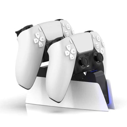 HONCAM Charger for PS5 Controllers Supports Home Gaming Needs - dual USB Type-C hands-free charging dock for two PS5 controllers
