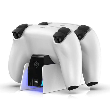 HONCAM Charger for PS5 Controllers Supports Home Gaming Needs – dual USB-C hands-free charging dock for two PS5 controllers