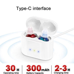 Aides auditives CIC à port de type C GM-910C Amplificateur de son invisible rechargeable