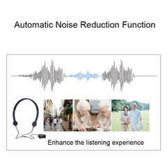 Elderly-Friendly Rechargeable Bone Conduction Headset with Hearing Aid Features