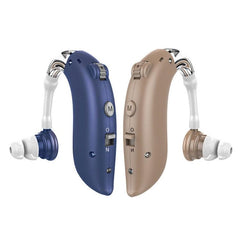 Rechargeable GM-105 Smart Noise Cancelling Ear-Hook Hearing Aid for Seniors