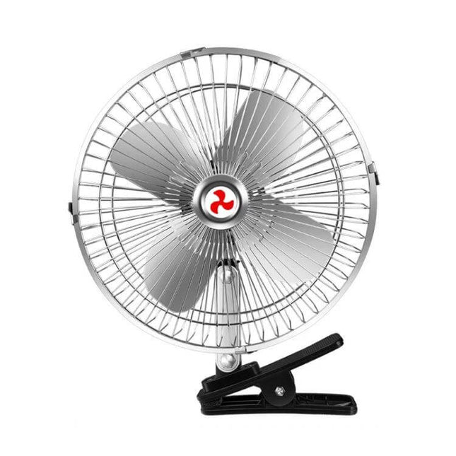 Car Clip Fan 10 Inch for Vehicles, Compact, Easy Cooling - 10" metal clip-on fan with copper motor for dashboard or seat back