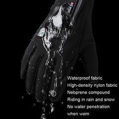 Touch Screen Waterproof Windproof Cycling Gloves for Men and Women - Warm and Anti-Slip Sports Gear