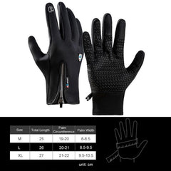 Touch Screen Waterproof Windproof Cycling Gloves for Men and Women - Warm and Anti-Slip Sports Gear