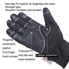 Gants d'équitation en velours imperméables pour écran tactile HUNTRANGE A023