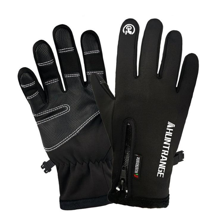 HUNTRANGE A022 Waterproof Touchscreen Thermal Gloves for Outdoor Riding