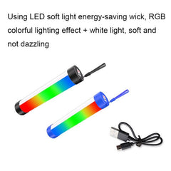 Lyyjdg-001 Luz de emergencia magnética con Bluetooth y efecto de luz RGB de 10 W con función de audio, tamaño: