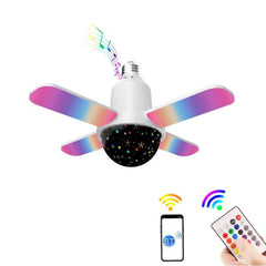 Compact 24W Bluetooth RGB Foldable Music Light with Remote Control