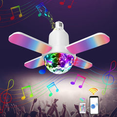 Compact 24W Bluetooth RGB Foldable Music Light with Remote Control