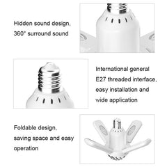 Compact 24W Bluetooth RGB Foldable Music Light with Remote Control