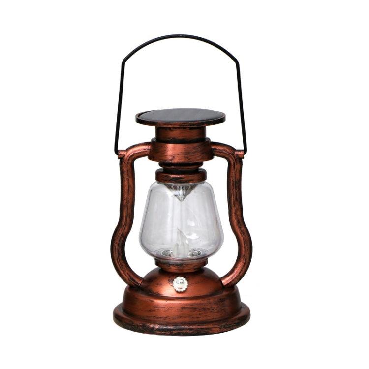 Vintage Solar-Powered Handheld Kerosene Lamp for Home Decor and Outdoor Use