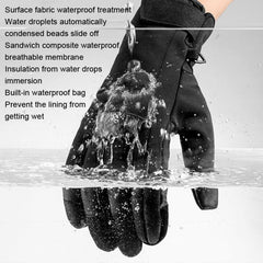 Winter Touchscreen Ski Gloves - Waterproof and Warm Riding Sports Gear