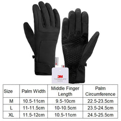 Winter Touchscreen Ski Gloves - Waterproof and Warm Riding Sports Gear