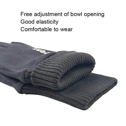 Men's Suede Warm Touch Screen Gloves for Cycling Dark Blue