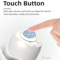 Wireless Magnetic Charging Hearing Aids for Seniors with Adjustable Sound Amplification