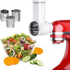 Multi-Functional 3-in-1 Vegetable Slicer and Grater with Stainless Steel Blades